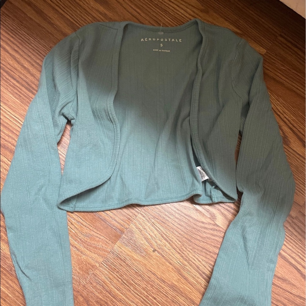 Aeropostale green fall/winter cardigan